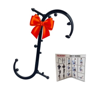 Masseuse de tissus musculaires profonds modernisée : retour & Massager de cou pour soulager la douleur, bâton de masseur auto-utilisé, outil de point de déclenchement du corps complet pour le dos, cou & Relaxation de l'épaule (noir)