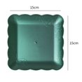 thumbnail image 2 of Dessert Trays 6Pcs Reusable Eco-friendly Great  BPA Free Fruit Dessert Snack Plate Serving Tray, 2 of 5