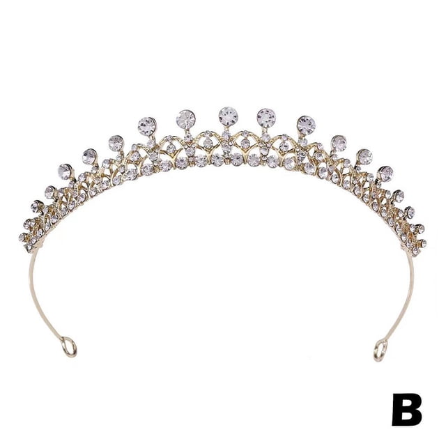 Couronne en Strass Couronne de Mariée Diadème de Mariage Alliage Cheveux pour Femmes R8J9