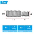 thumbnail image 2 of Unique Bargains M5*M8*30 Double End Threaded Stud Screw Bolt, 5 Pack 304 Stainless, 30mm Long, 2 of 5