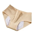 thumbnail image 2 of ylioge Culottes Menstruelles en Coton pour Femmes Confort Décontracté Anti-Fuite Culottes Coquines Basiques Douces Côtelées Couvrance Totale Réutilisables, 2 of 7