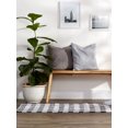 thumbnail image 2 of Design Imports CAMZ12564 2 ft. 3 in. x 6 ft. Buffalo Check Runner Rug, Gray & White, 2 of 2