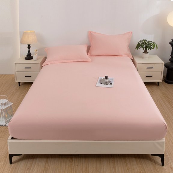 Up to 70% Off! Gspmoly Solid Color Washed Bed Cover Three Piece Mat Mattress Ash Proof Cover Bed Cover Pillowcase up to 70% Off