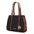 thumbnail image 1 of MKF Collection by Mia K. MKF-X733BK Sac à Main en Cuir Vegan Color Block pour Femmes, 1 of 1