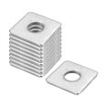 thumbnail image 1 of Uxcell Rondelle Carrée, Lot de 10, M12x30x30x3 mm, Rondelles pour Plaques Carrées en Acier Inoxydable 304, 1 of 5