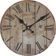 thumbnail image 1 of Modern Simple Wall Silent Clock Vintage Mid-Century Style Design for Living Room Bedroom Decor - #3, 1 of 6