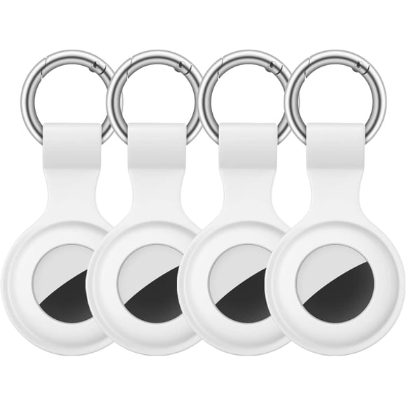 LAICAIW [4 Pack] AirTag Case for Apple AirTag 2021, Anti-Lost for AirTags Case Compatible with AirTag Keychain Key Ring, Anti-Scratch for AirTags Holder Protective Cover for Apple AirTags Case Acces