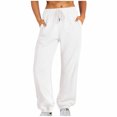 thumbnail image 1 of RKSTN Womens Pants Sweatpants Baggy Loose Mid Rise Fleece Workout Active Long Jogger Sweat Pants With Pockets Loose Fitting Long Pants, 1 of 5