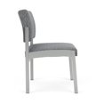 thumbnail image 4 of Fauteuil d'Appoint Sans Accoudoirs Lenox en Acier pour Réception / Acier Argenté / Gris, 4 of 5
