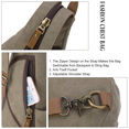 thumbnail image 4 of KL928 Canvas Sling Bag Sling Backpack for Men Women Crossbody Shoulder Bag Small Backpack, 4 of 7