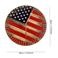 thumbnail image 3 of QTOCIO Flag Clock Wooden Handicrafts Flag Hand Made Bullets Clock Decoration Pendant Clock Pendant, 3 of 4