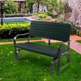 thumbnail image 3 of Costway Outdoor Patio Swing Porch Rocker Glider Bench Loveseat Garden Seat Steel, 3 of 10