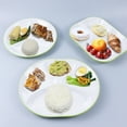 thumbnail image 4 of Heat Imitation Porcelain Compartment Fast Food Trays Specifically Designed For School And Unit Canteens Commercial Grade Tableware round Place Mats round Small Kitchen Table Set for 4 Plate Mat Set 4, 4 of 4