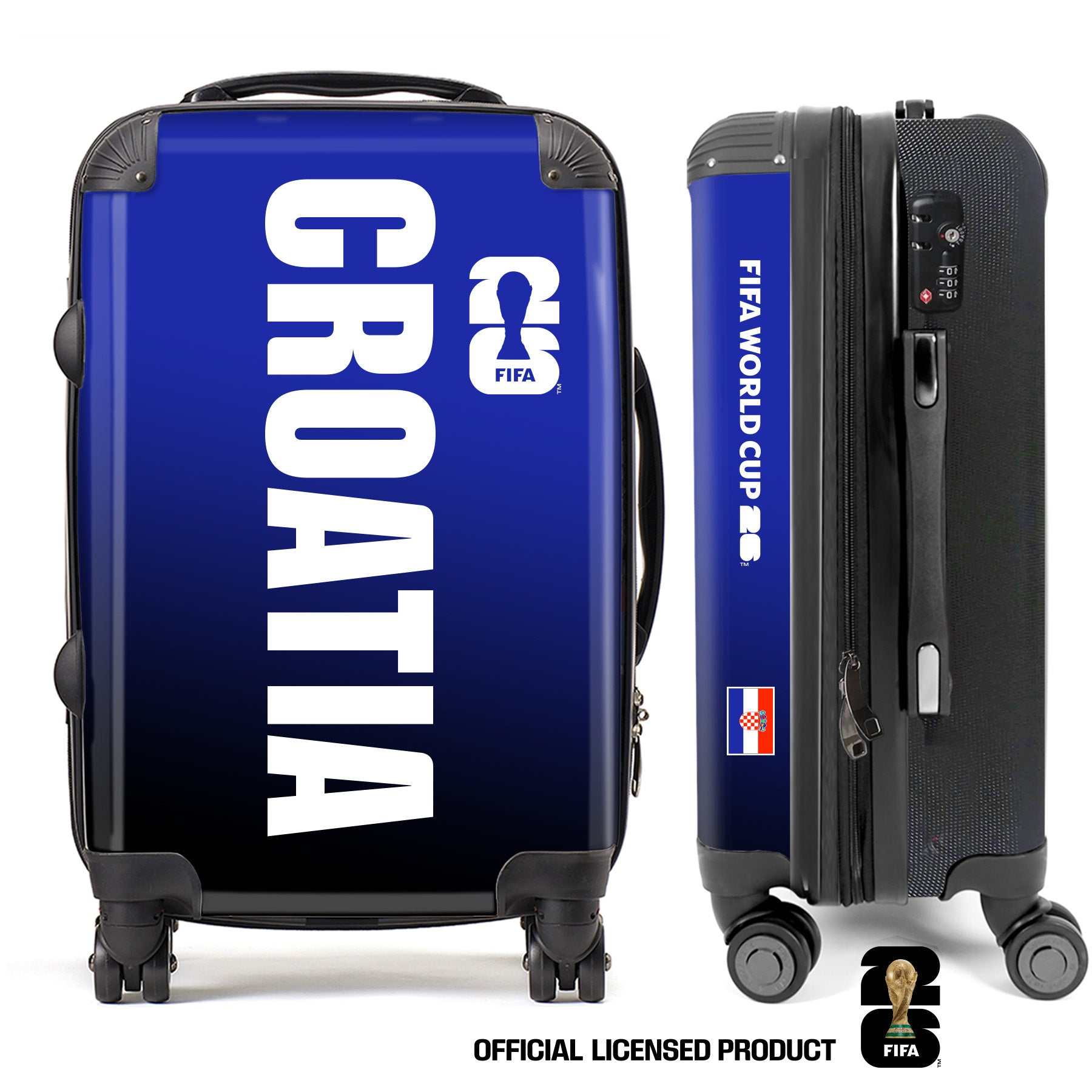 Croatia3 FIFA World Cup 2026™ Carry On 20” Spinner Suitcase with TSA Lock