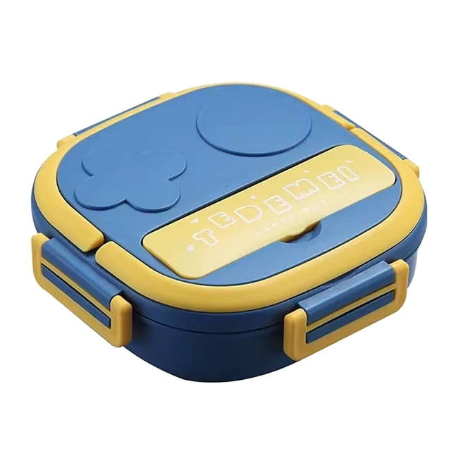 Hinati Hot Sale!Cheap!Clearance! Travel Two Grid Stainless Square Lunch Box Container Dishwasher and Microwave Safe Lunch Containers for Kids, Mom's Choice Kids Lunch Box
