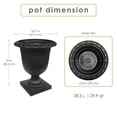thumbnail image 2 of Tierra Verde 19" x 23" Crescendo Urn Planter In Slate, Made from recycled materials, 2 of 9