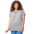 thumbnail image 1 of Just My Size T-Shirt Col Rond à Manches Courtes en Jersey de Coton pour Femmes, 2X, Acier Clair, 1 of 2