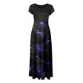 thumbnail image 5 of TIMIFIS Robe Maxi d'Halloween pour Femme à Manches Courtes, Cosplay d'Halloween, Robe de Fête Évasée en Ligne A, Vintage, d'Halloween, d'Horreur, Imprimée de Citrouilles, Robe de Bal de Fête Automne/hiver, 5 of 5