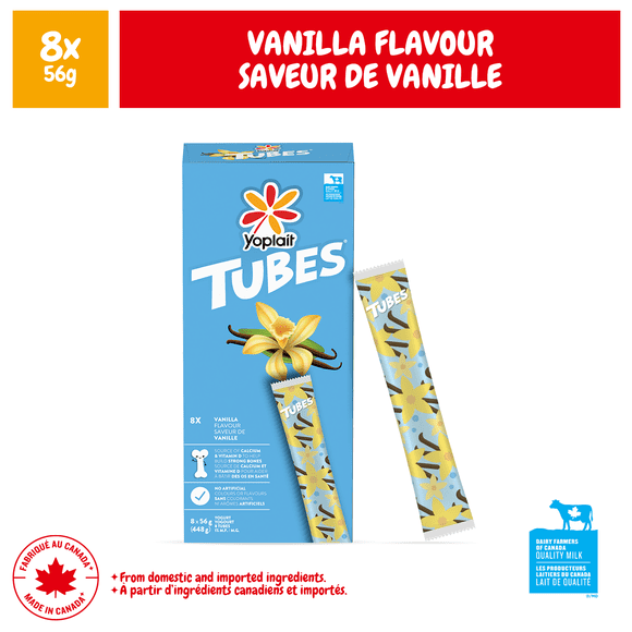 Yoplait Vanilla Flavour Tubes, 448G