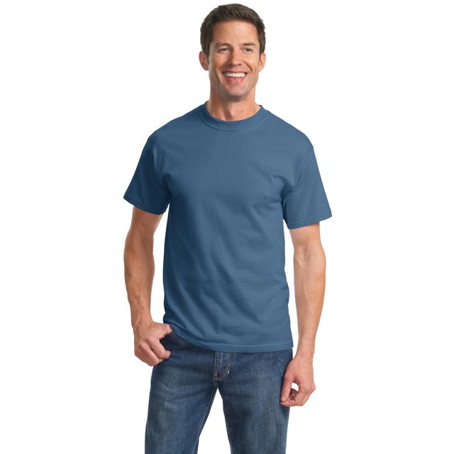 Port & Company T-Shirt Essentiel. Bleu Colonial. 4TG.