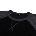 thumbnail image 5 of RXIRUCGD Chandail à Capuchon à Col Rond pour Homme, Assorti de Couleurs, Retour aux Anciens, Noir, Taille : 2TG, 5 of 5