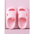 thumbnail image 4 of UKAP Kids Shower Slippers Backless Slide Sandals Flat Water Shoes Home Clogs Comfort Pink 10C, 4 of 6