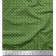 thumbnail image 1 of Soimoi Green Heavy Satin Fabric Square Geometric Fabric Prints By Yard 54 Inch Wide, 1 of 3