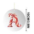 thumbnail image 2 of 26 Letter Ornament Cane Candy Letter Ornament, 2 of 5