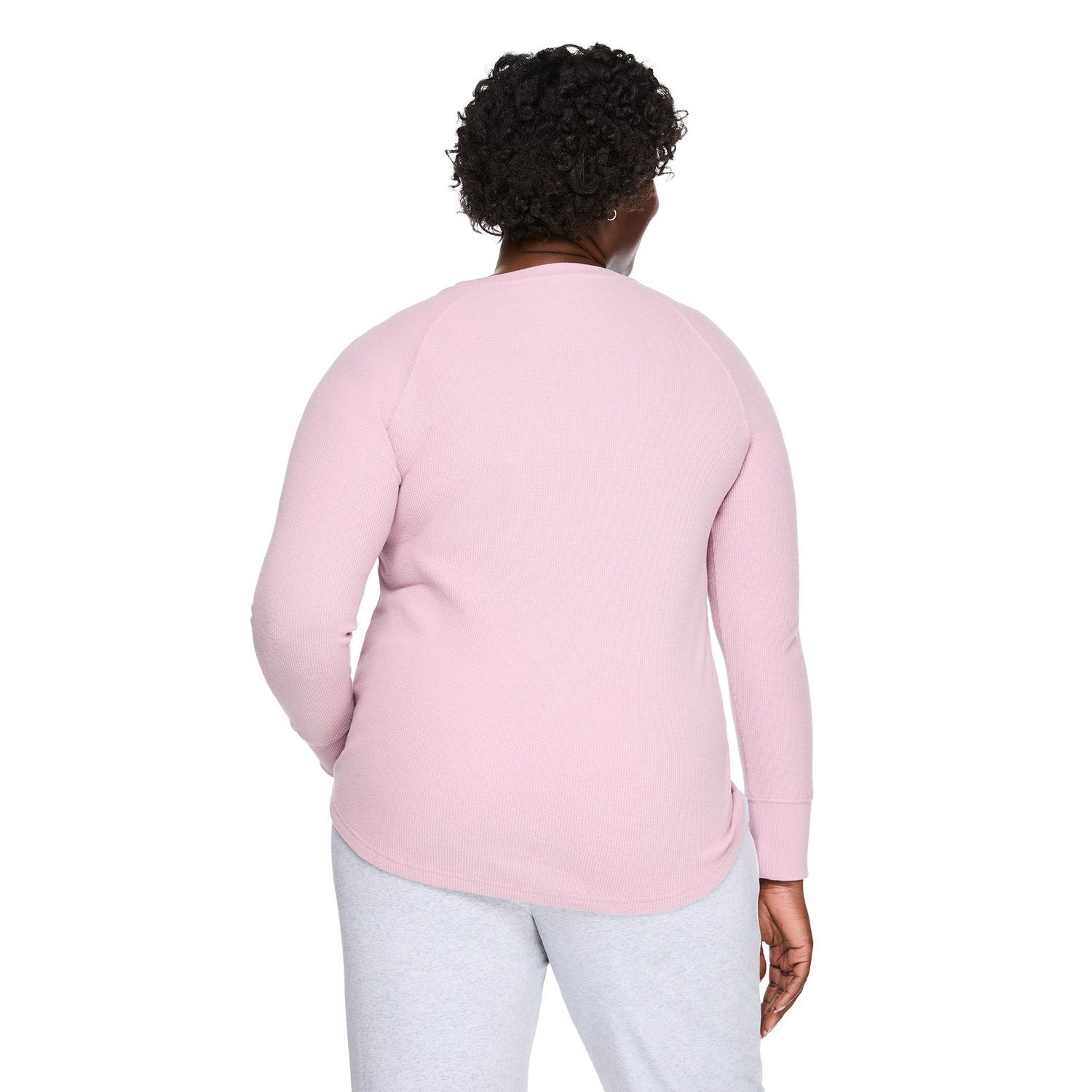T-shirt de nuit à manches longues raglan George Plus pour femmes
