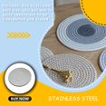 thumbnail image 4 of EIMELI Woven Braided Cotton Weave Round Thread Pod Trivets Cup Dish Coaster Hot Pads Mats for Kitchen Utensil, 4 of 6
