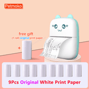 PENGXIANG Mini Portable Thermal Printer  TIKTOK Gifts for Kids  Pocket Printer for Pictures/Retro-Style Photos/Notes/Lists/Label/Memo/QR Codes  Bluetooth Wireless Smart Printer with Andro