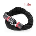 thumbnail image 1 of TFixol Durable Outdoor Bike Lock with Password Protection for Mountain Bikes and Electric Motorcycles, 1.5m Chain, Black & Red, 1 of 7