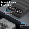 thumbnail image 2 of Color Liquid Silicone Matte Phone Case for Google Pixel 9 Skin Feel Armor Shockproof Protect Soft Cover - Black, 2 of 5