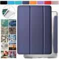 thumbnail image 1 of iPad Mini 5th Gen 2019 7.9 Inch [ Mini 5 ] A2133 A2124 A2126 MUXH2LL/A MUXF2LL/A MUXG2LL/A Shock Proof Magnetic Dual Angle Stand with Honeycomb Pattern Clear Back Cover - Navy Blue, 1 of 8