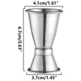 thumbnail image 3 of EGNMCR Cups Stainless Steel Ounce Cup Double End Measuring Glass Measuring Glass Double End Measuring Glass Dedicated For Bar Counter Curling MIXING GLASS, 3 of 6