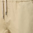 thumbnail image 5 of Mens Shorts Casual Solid Color Pocket High Waist Drawstring Knee Length Shorts Pants with Multi Pockets, 5 of 5