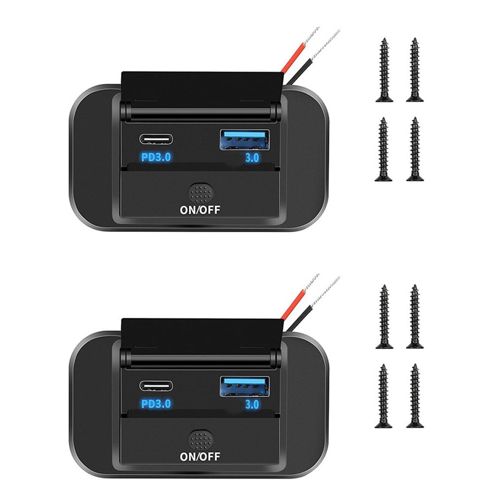 Capable d'Alimenter Plusieurs Appareils 12V pour QC3 0 pour PD3 0 Chargeur USB Prise