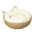 thumbnail image 4 of Panier-lit pour Chat, Niche, Tapis Rond à Griffer pour Petits Chiens, Grands Chats, Chaton 40 cm X 14 cm, 4 of 8