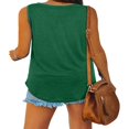 thumbnail image 4 of Women Vest V Neck Sleeveless Solid Color Casual Party Summer Tops, 4 of 9