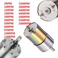 thumbnail image 4 of 1pcs DC 12V 2-1000RPM High Torque Electric Gear Box Motor Speed Reduction New, 4 of 6