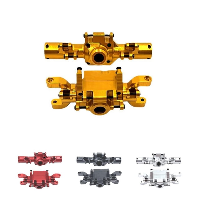 mmirethe Aluminum Alloy CNC Machined Front And Rear Axle Housings For 1/10 ZP1001 ZP1002 ZP1003 ZP1004 RC Car Accessories Golden