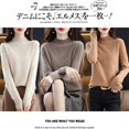 thumbnail image 3 of Women‘s Wool Sweaters Mock Turtle Neck Lightweight Long Sleeve Cozy Warm Fall Winter Pullover Tops, 3 of 7