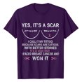 thumbnail image 2 of TIMIFIS Breast Cancer Awareness Shirts for Women Work Tops Short Sleeve Out Blouse Breast Awareness Letter Print Shirt T-Shirt Tops In OctoberFall/Winter, 2 of 5