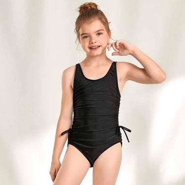 Baby Girls Swimwear Childrens Swimsuit Polka Dot Sleeveless Surfing One-piece Swimsuit Bathing Suit Swimming Suit
