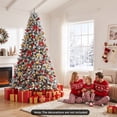 thumbnail image 4 of Gymax Snow Flocked Hinged Artificial Christmas Tree, 4 of 10