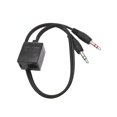 thumbnail image 1 of serony Headset Cable Adapter Dual 3.5mm Female to Male Conversion Line Headsets Converter Study Office Business Conference, 1 of 7