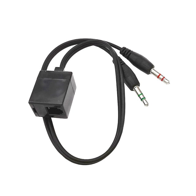 serony Headset Cable Adapter Dual 3.5mm Female to Male Conversion Line Headsets Converter Study Office Business Conference