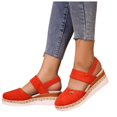 thumbnail image 1 of Platform Wedge Sandals For Women 2025 Summer Spring Closed Toe Espadrilles High Heels Slingback Dress Sandals, 1 of 5