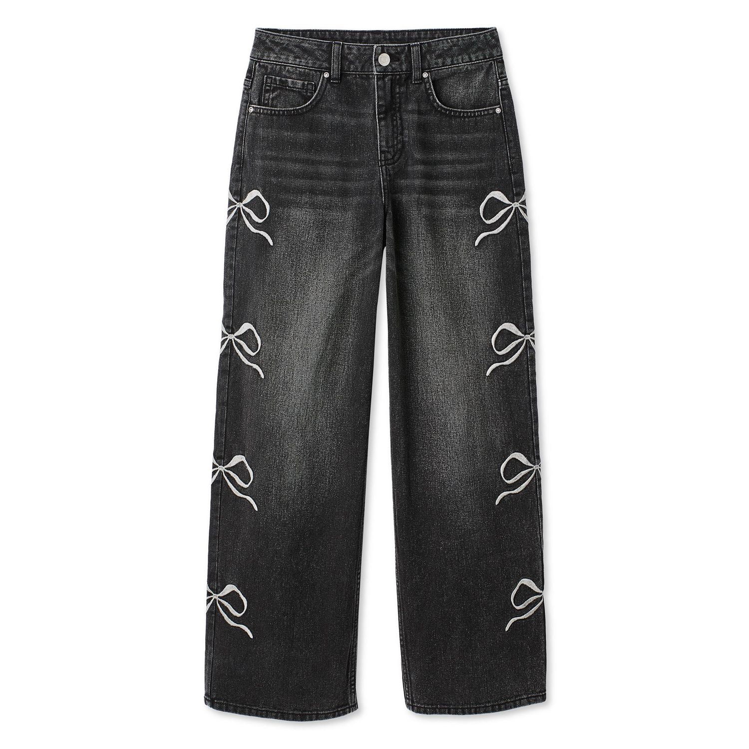 George Girls' Side Bow Embroidered Jean