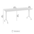 thumbnail image 2 of Scranton & Co Engineered Wood 72-inch Rectangle Modular Conference Table in Gray, 2 of 8